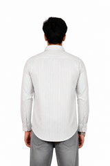 Ash grey stripes shirt