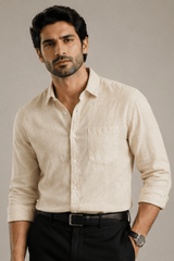 Classic Fit Full Sleeve Linen Shirt