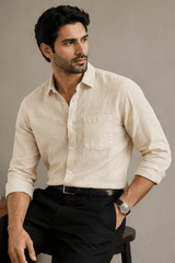 Classic Fit Full Sleeve Linen Shirt