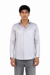 Ivory Lavender Stripes shirt