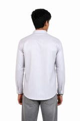 Ivory Lavender Stripes shirt