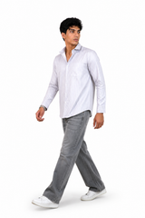 Ivory Lavender Stripes shirt