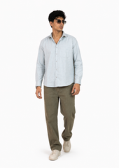 Powder Blue Linen shirt