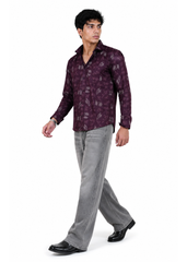 Maroon Floral Printed Shirt