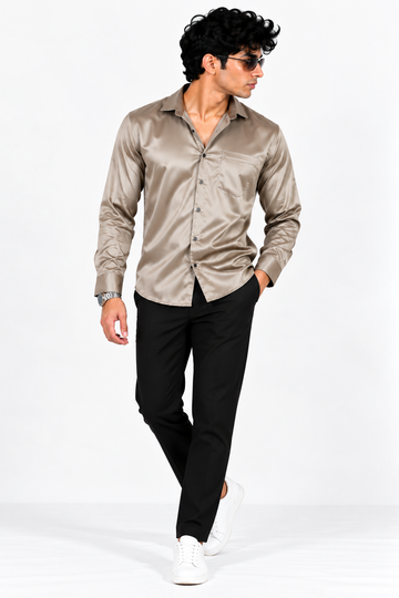 The Mushroom Satin Shirt