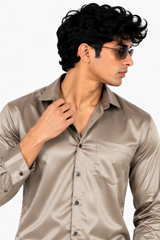The Mushroom Satin Shirt