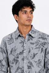 Slate Leaf Printed Shirt