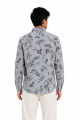 Slate Leaf Printed Shirt