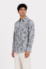 Slate Leaf Printed Shirt