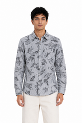 Slate Leaf Printed Shirt